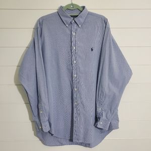 Ralph Lauren Yarmouth Vintage‎ Men's Blue Shirt. Size: 16.5 34/35